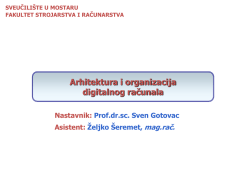 Arhitektura i organizacija digitalnog računala