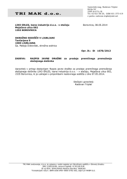 TRI MAK d.o.o. - Izklicna