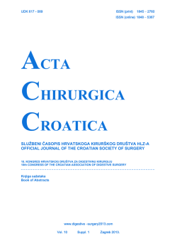 10th Congress of the Croatian Association of Digestive Surgery