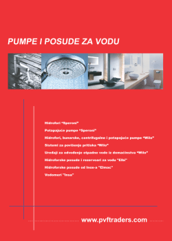 Pumpe i posude za vodu