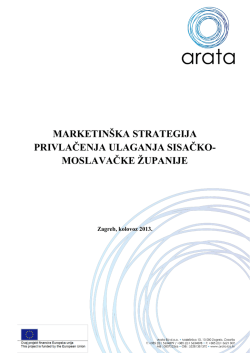 Marketing strategija privlačenja ulaganja u Sisačko