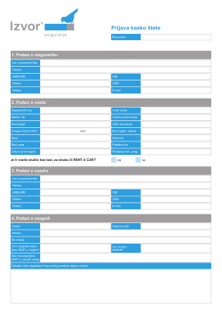 Prijava kasko &scaron;tete