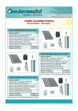 Centrometal solarni paketi