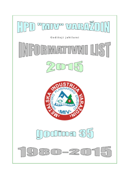 Godi&scaron;nji informativni list