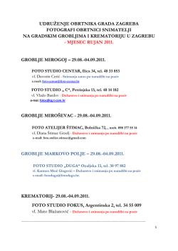 Dežurstvo i snimanja po narudžbi na poziv