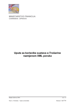 Upute za korisnike sustava e-Tro&scaron;arine razmjenom
