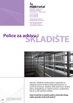 Police za arhivu i skladi&scaron;te
