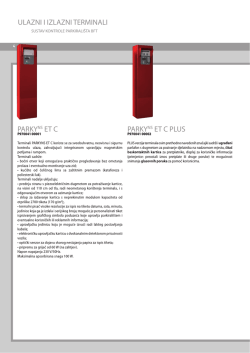 Katalog parkirnih sustava sa naplatom