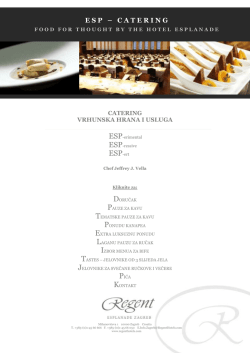 E S P   &ndash; C A T E R I N G