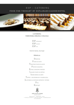 E S P   &ndash; C A T E R I N G