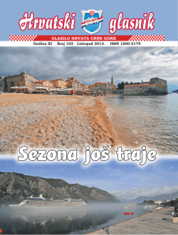 Aktualnosti - Hrvatsko građansko dru&scaron;tvo Crne Gore
