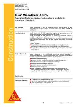 C onstruction - Sika BH d.o.o.