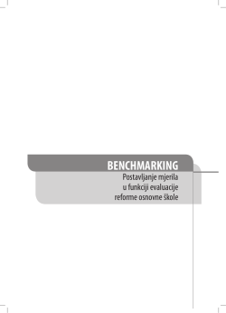 Benchmarking – postvljanje mjerila u funkciji evaluacije