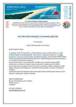 peti hrvatski kongres iz humane genetike