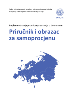 Priručnik i obrazac za samoprocjenu