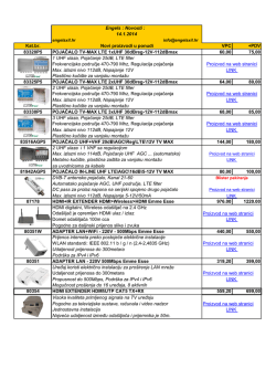 Engels : Novosti : 14.1.2014 Kat.br. Novi proizvodi u