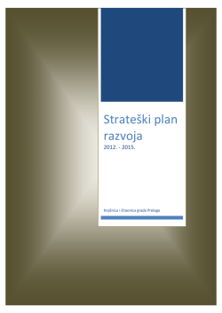 Strateški plan razvoja - Knjižnica i čitaonica Grada Preloga