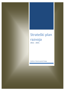 Strate&scaron;ki plan razvoja - Knjižnica i čitaonica Grada Preloga