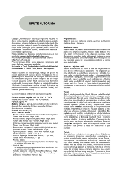 upute autorima - Edukacijsko-rehabilitacijski fakultet