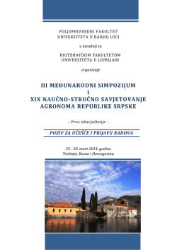 iii međunarodni simpozijum i xix naučno