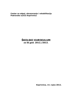 &Scaron;KOLSKI KURIKULUM