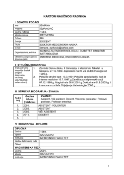 &Scaron;urković Ismana - Medicinski fakultet u Sarajevu
