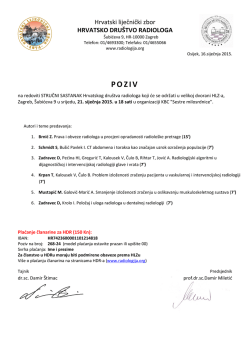 preuzmite poziv - Hrvatsko društvo radiologa