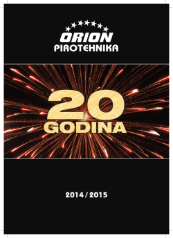 Orion pirotehnika - Katalog 2014