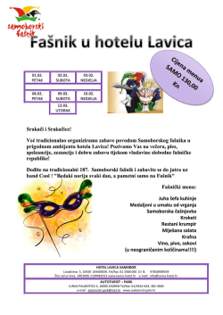 Srakači i Srakačice! Već tradicionalno organiziramo zabave