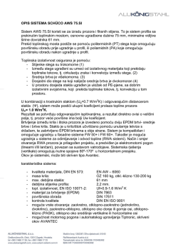 OPIS SISTEMA SCH&Uuml;CO AWS 75.SI Sistem AWS 75.SI koristi se za