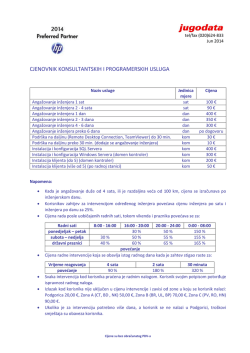 Konsultantske i programerske usluge