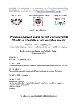 13. studenog 2014, ICT-AAC