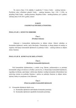 Zakon o komunalnim djelatnostima
