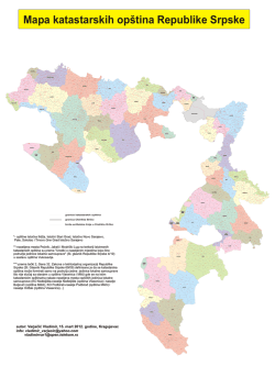 Mapa katastarskih opština Republike Srpske