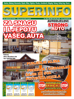 ZA SNAGU I LJEPOTU VA&Scaron;EG AUTA