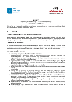 Upute za prijavu gradjanske akcije