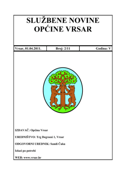 Službene novine Općine Vrsar - broj 02/11