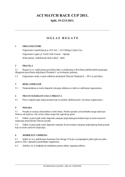ACI MATCH RACE CUP 2011.