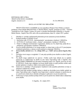 Preuzimanje - Trgovački sud u Zagrebu