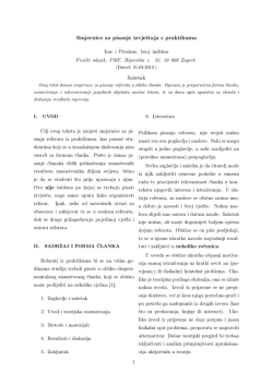 Smjernice za pisanje izvje&scaron;taja s praktikuma