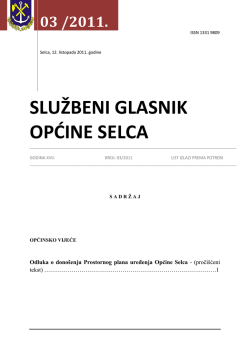 Službeni glasnik 03/2011