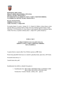 Nova Plo&scaron;čica - Općina Velika Trnovitica