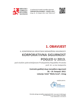 korporativna sigurnost &ndash; pogled u 2013.