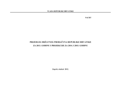 Prijedlog Državnog proračuna RH za 2013. godinu i projekcije za