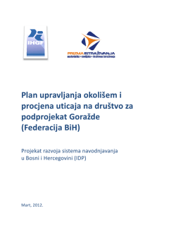 Srp - Federalno ministarstvo poljoprivrede, vodoprivrede i &scaron;umarstva