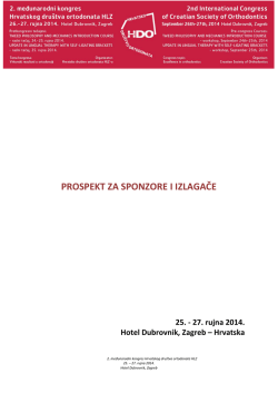 PROSPEKT ZA SPONZORE I IZLAGAČE
