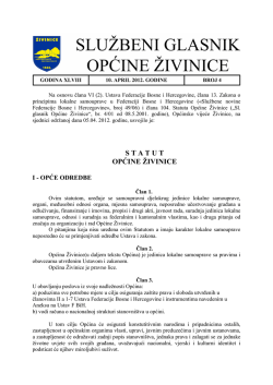 Službeni glasnik, broj 4/12 od 10.04.2012. godine