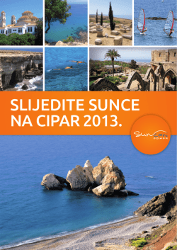SLIJEDITE SUNCE NA CIPAR 2013.