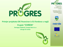 Primjer projekata OIE financiran iz EU fondova u regiji