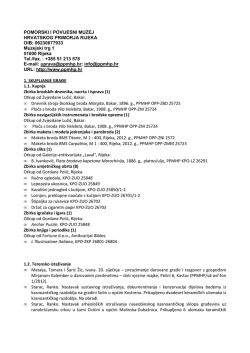 POMORSKI I POVIJESNI MUZEJ HRVATSKOG PRIMORJA RIJEKA